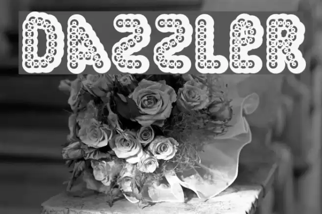 Dazzler Schriftart examples