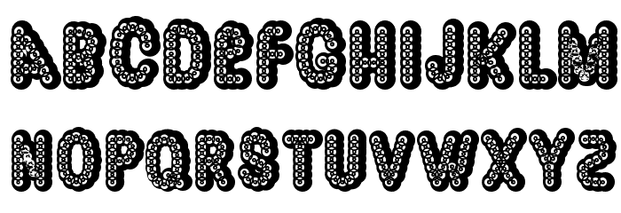 Dazzler Font LOWERCASE