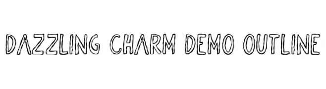 Dazzling Charm DEMO Outline  les polices de caractères gratuit tlcharger