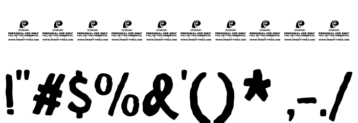 Dazzling Charm DEMO Regular Font OTHER CHARS