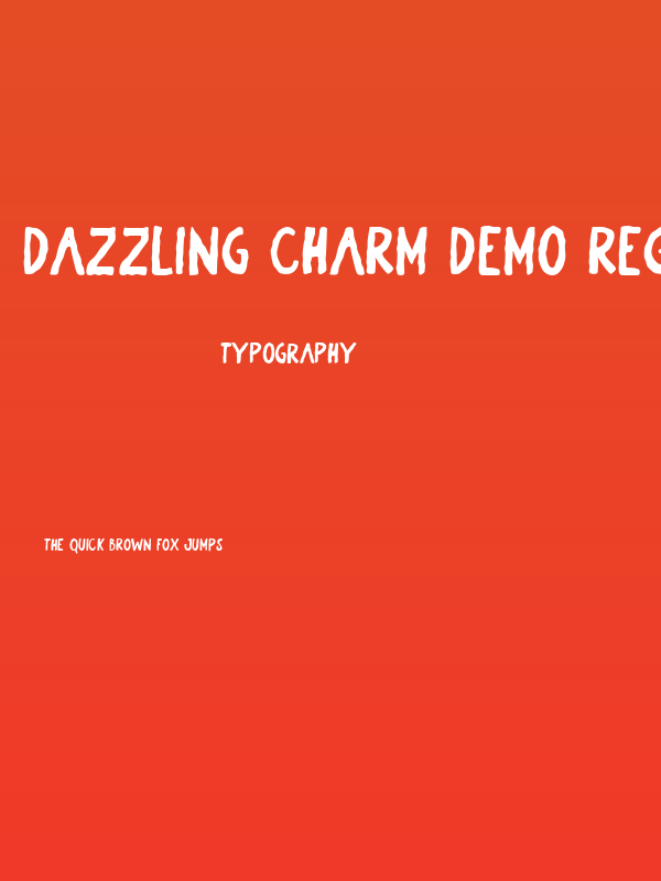 Dazzling Charm DEMO Regular Poster
