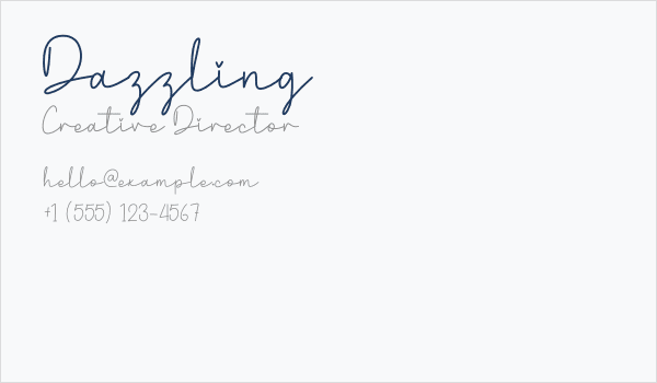 Dazzling Business Card