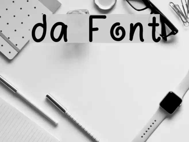 da Font examples