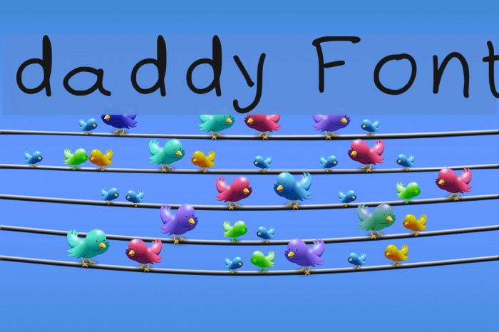 daddy Font examples