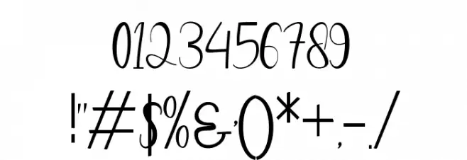 dahlia Font OTHER CHARS