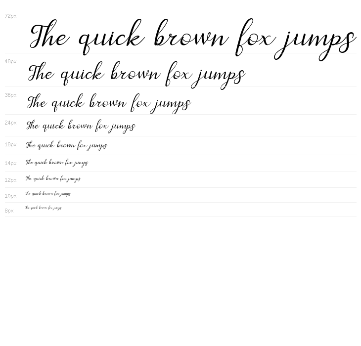 dahliaScript-Italic Waterfall