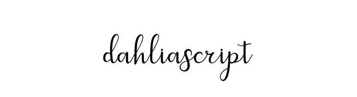 dahliascript  Fuentes Gratis Descargar