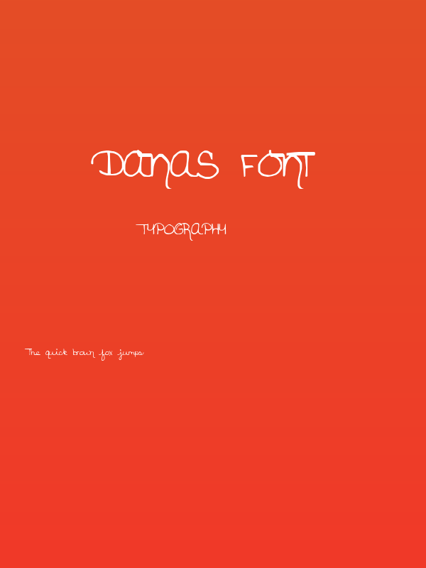 danas font Poster