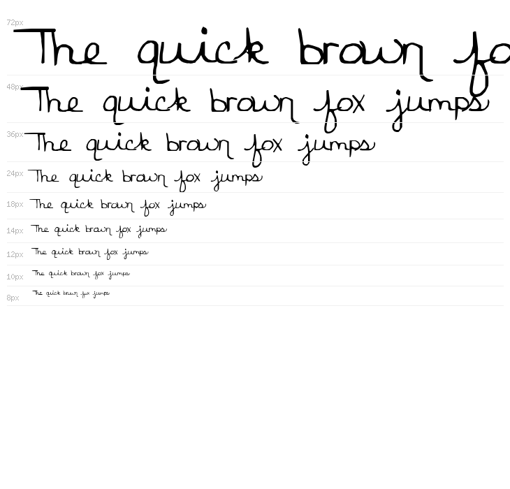 danas font Waterfall