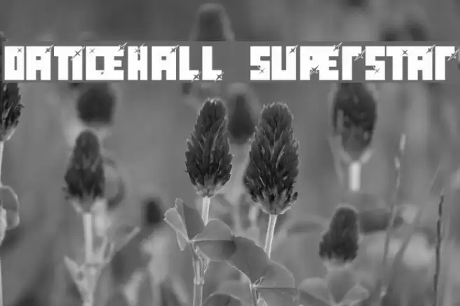 dancehall superstar Шрифта examples
