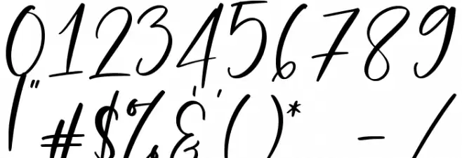 dancing moon script Font OTHER CHARS