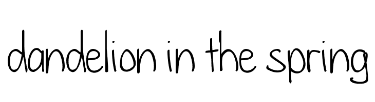 dandelion in the spring