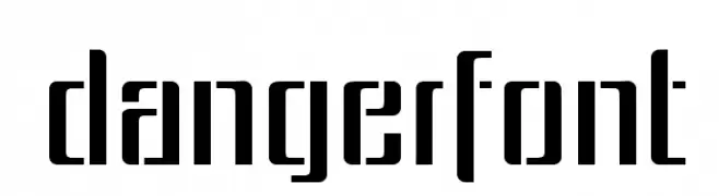 dangerfont  フリーフォントのダウンロード