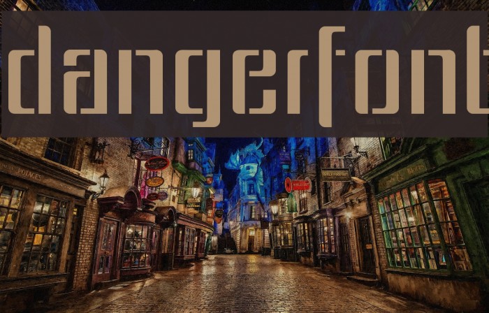 dangerfont Polices examples