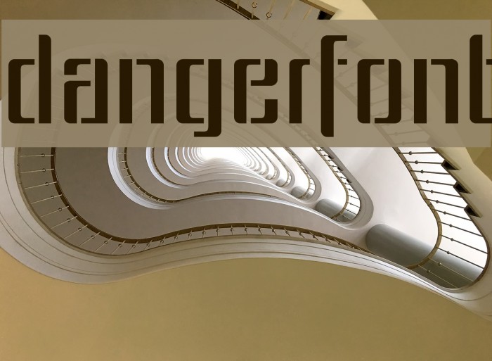 dangerfont Polices examples