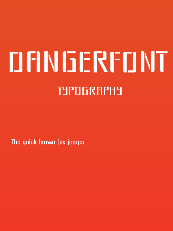 dangerfont Poster
