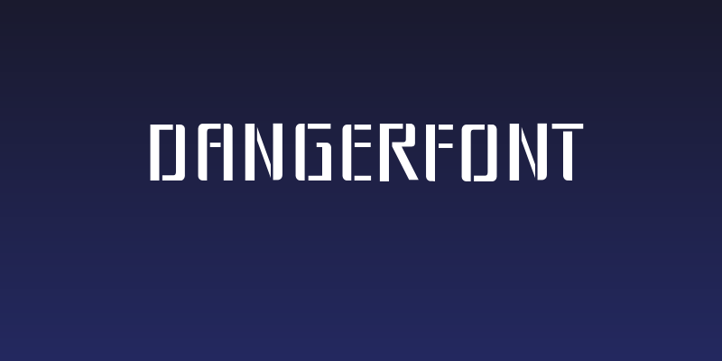 dangerfont Social Header