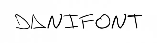 danifont  Frei Schriftart Herunterladen