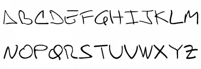 danifont 字体 大写