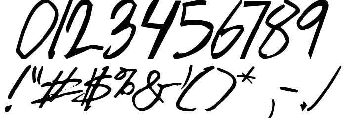 dark entries Font OTHER CHARS