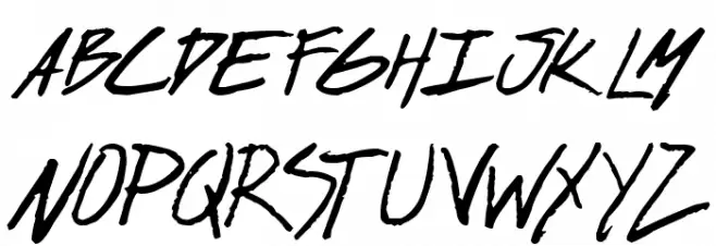 dark entries Schriftart Groß