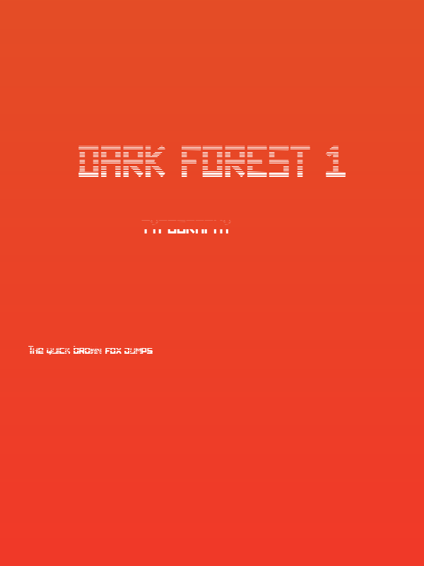 dark forest 1 Poster