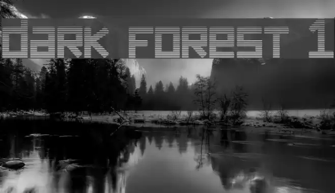 dark forest 1 Font examples