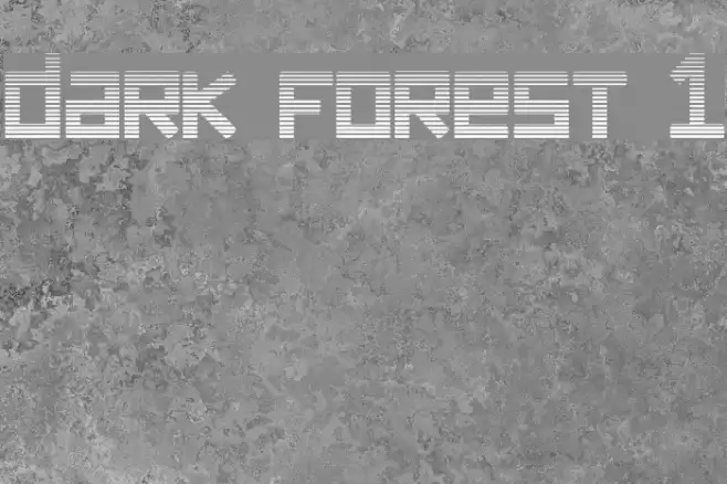 dark forest 1 Font examples