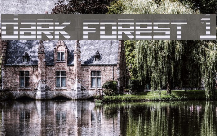 dark forest 1 Font examples