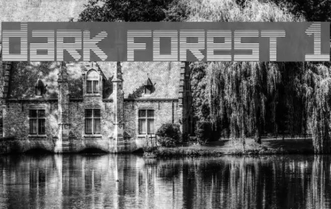 dark forest 1 Font examples