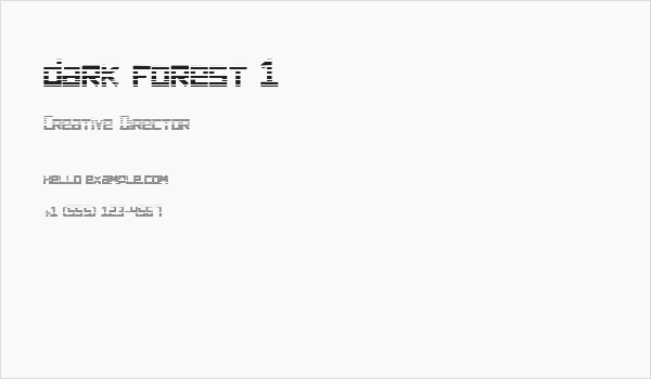 dark forest 1 Business Card