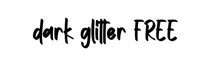 dark glitter FREE  免费字体下载