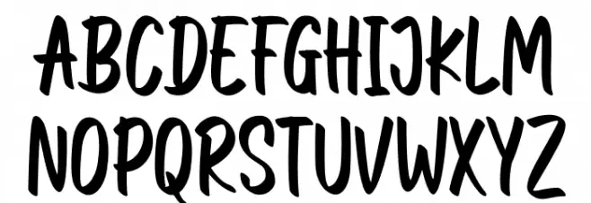 dark glitter FREE Font Litere mari
