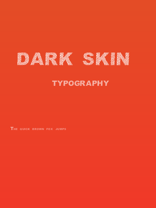 dark skin  Poster