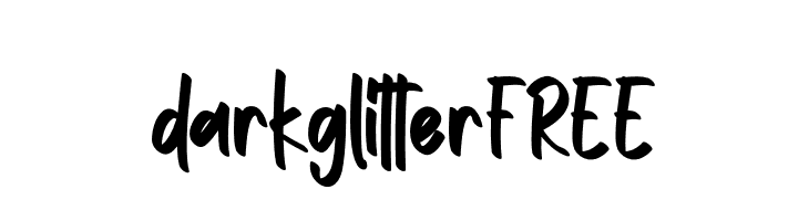 darkglitterFREE  Frei Schriftart Herunterladen