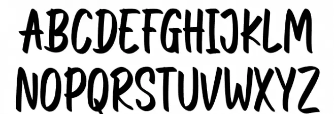 darkglitterFREE Font Litere mari