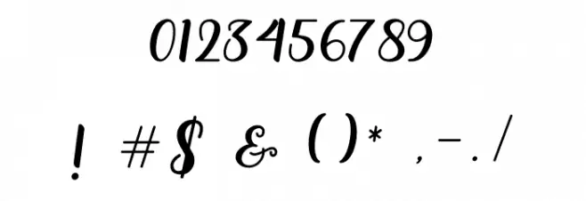 darloune Font OTHER CHARS