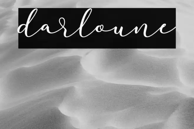darloune Font examples