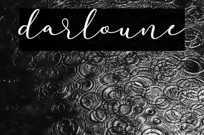 darloune Font examples