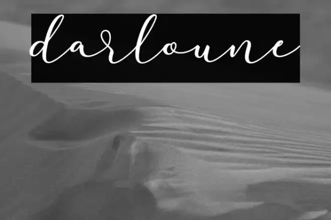 darloune Font examples