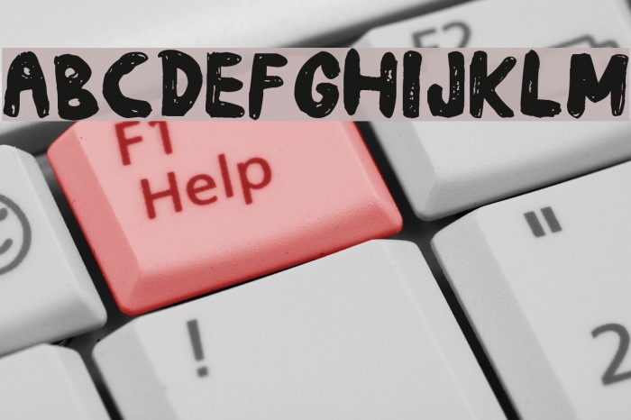 daub Font examples
