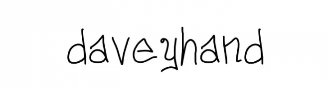 daveyhand  Frei Schriftart Herunterladen