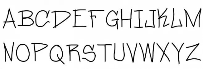 daveyhand Шрифта ВЕРХНИЙ