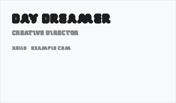 day dreamer Business Card