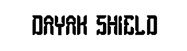 dayak shield Font