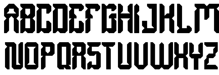 dayak shield Font LOWERCASE