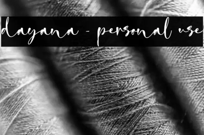 dayana - personal use Example 1
