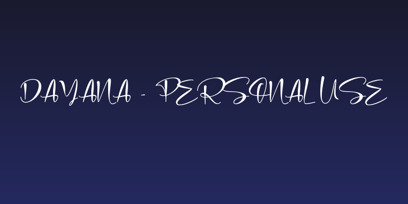 dayana - personal use Social Header