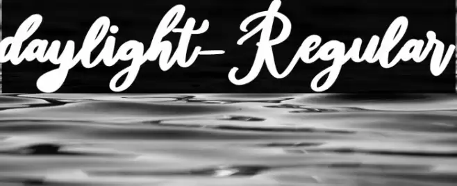 daylight-Regular Font examples