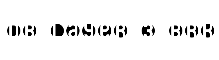 DB Layer 3 BRK  font caratteri gratis